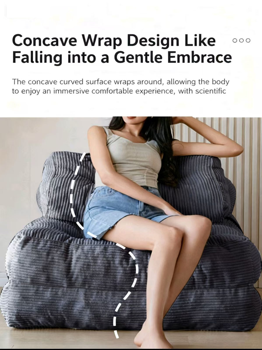 vacuum packed foldable fabric sofa bed for rental homes — cheap lazy couch for small spaces