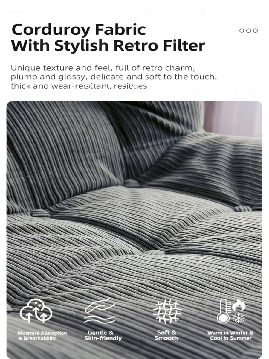 vacuum packed foldable fabric sofa bed for rental homes — cheap lazy couch for small spaces