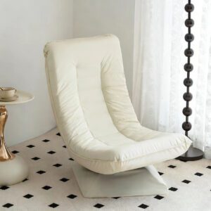 folding recliner moon chair – lazy single seat for balcony & tatami