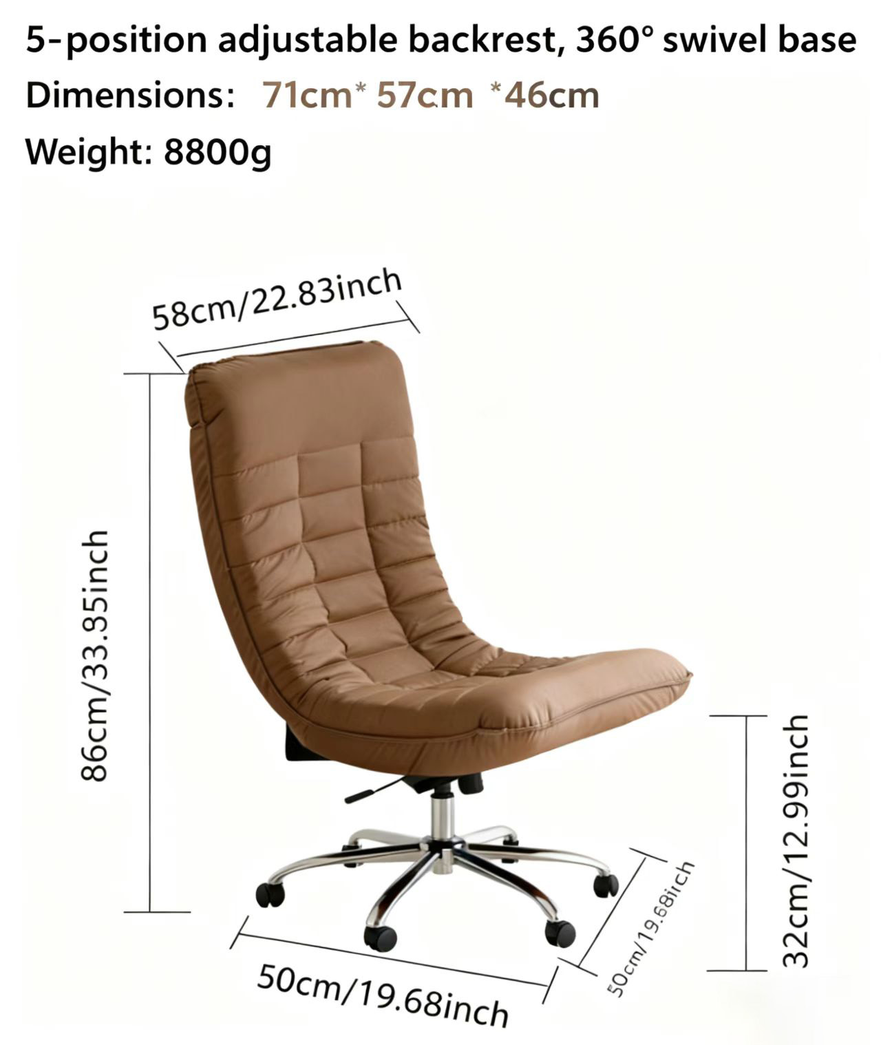 folding recliner moon chair – lazy single seat for balcony & tatami