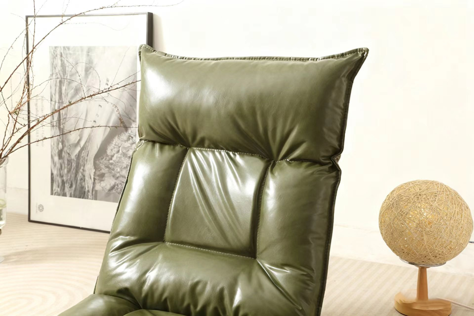 foldable tatami floor chair with backrest – japanese style lazy sofa seat for dorms, bedrooms & reading nooks