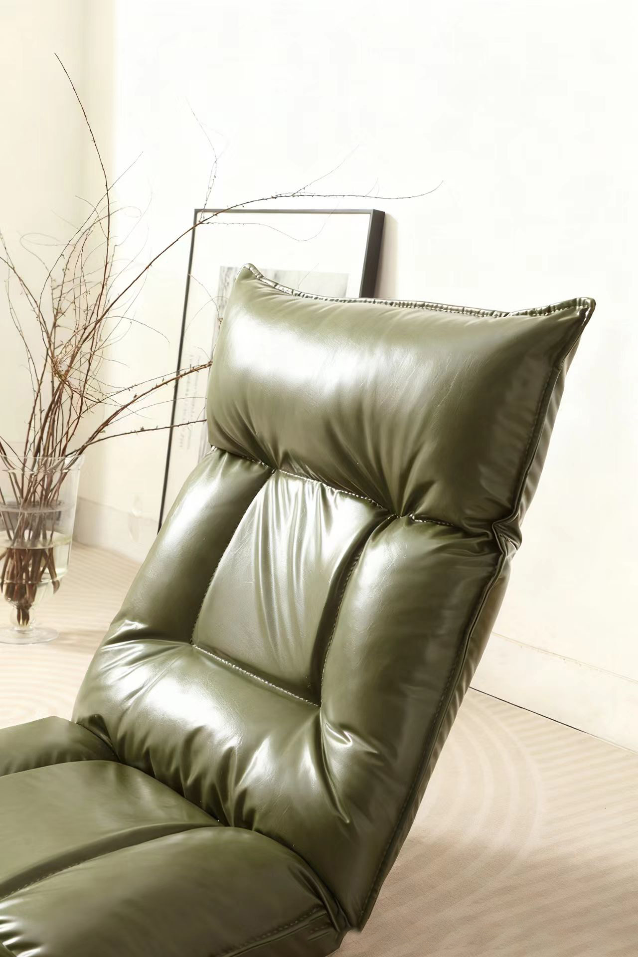 foldable tatami floor chair with backrest – japanese style lazy sofa seat for dorms, bedrooms & reading nooks