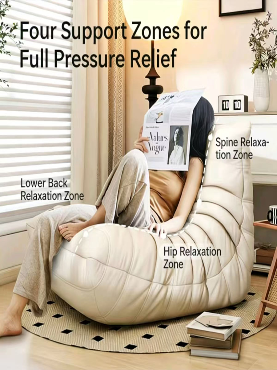 comfy modular “caterpillar” sofa — vacuum packed togo style lounge seating for living rooms (2 seater / 3 seater)