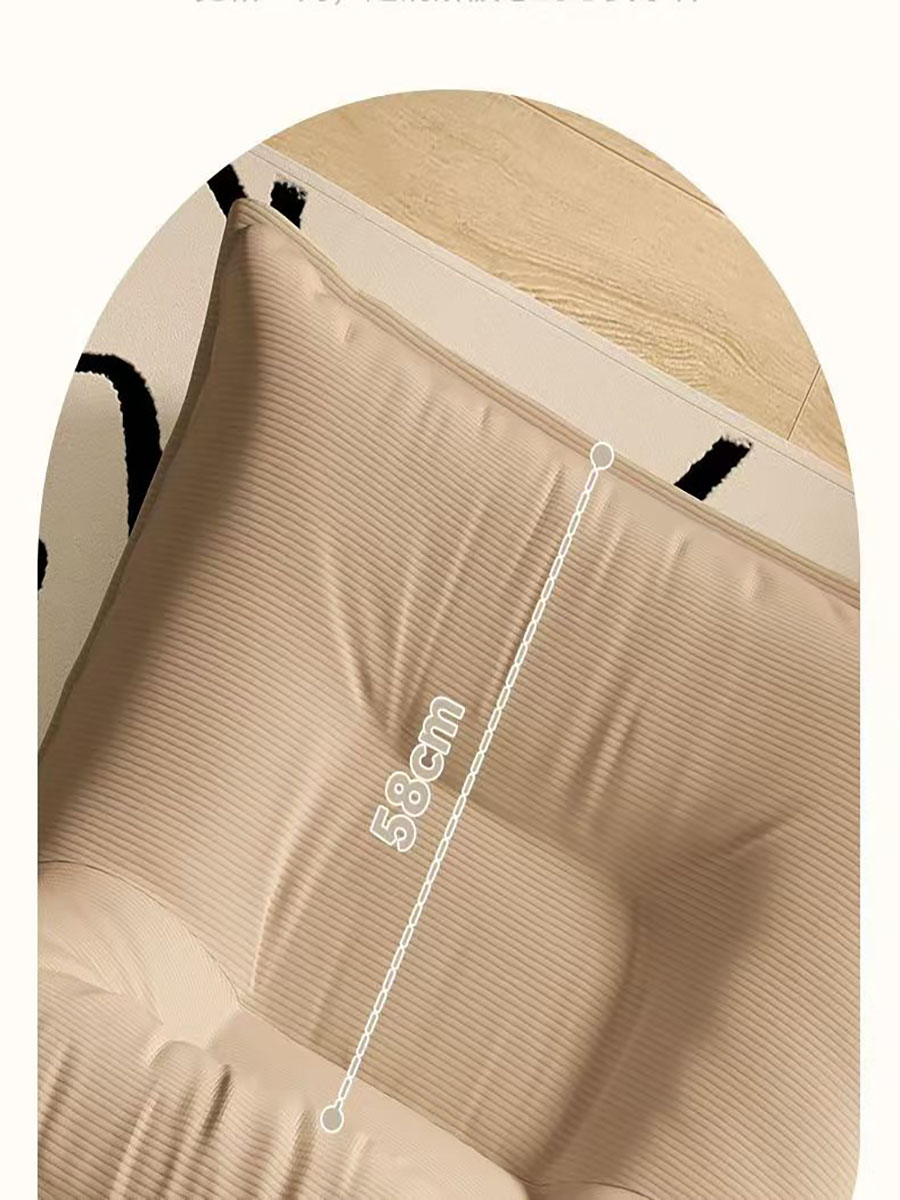 corduroy adjustable lounge sofa bed – compact single sleeper with headrest for living room & bedroom