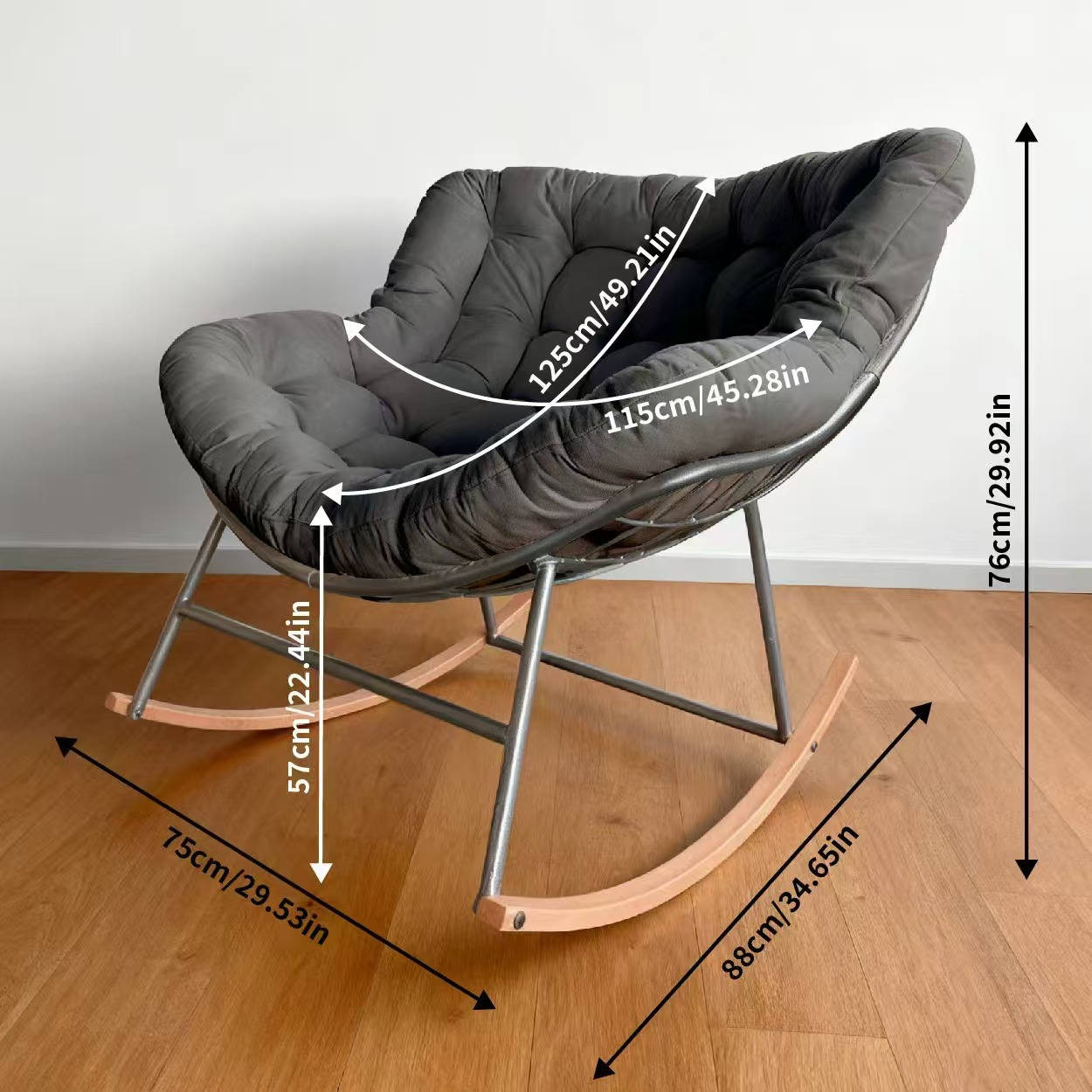 eurochic relax rocking chair – home leisure sofa