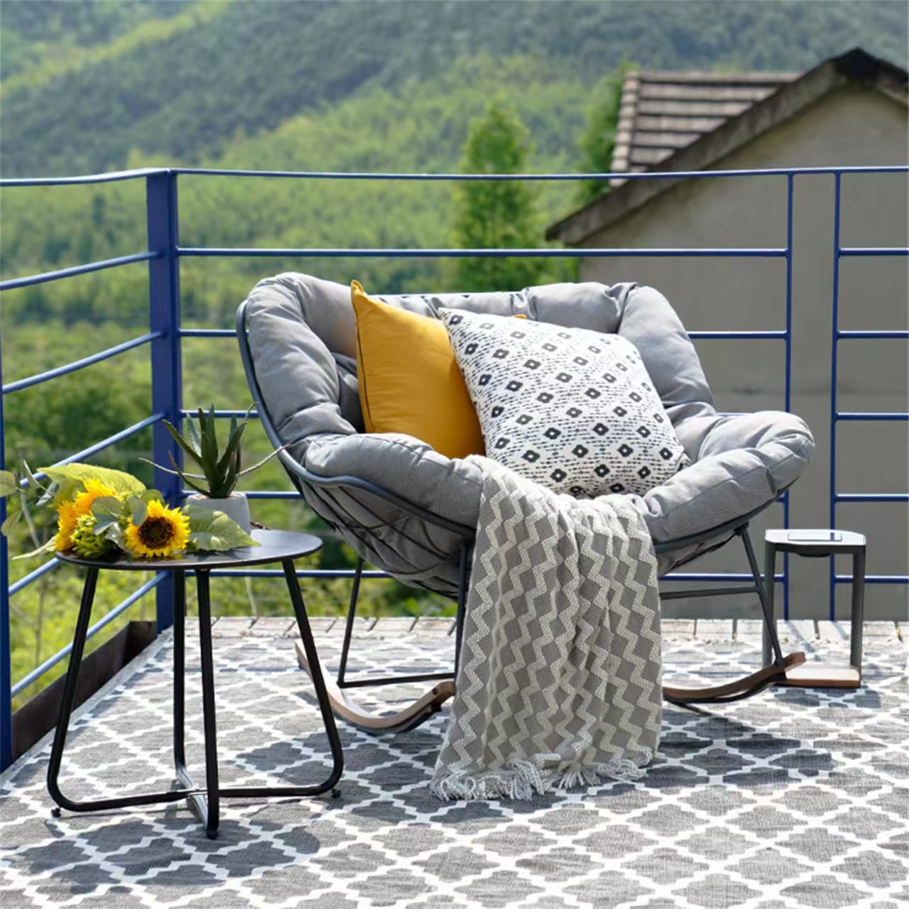 eurochic relax rocking chair – home leisure sofa