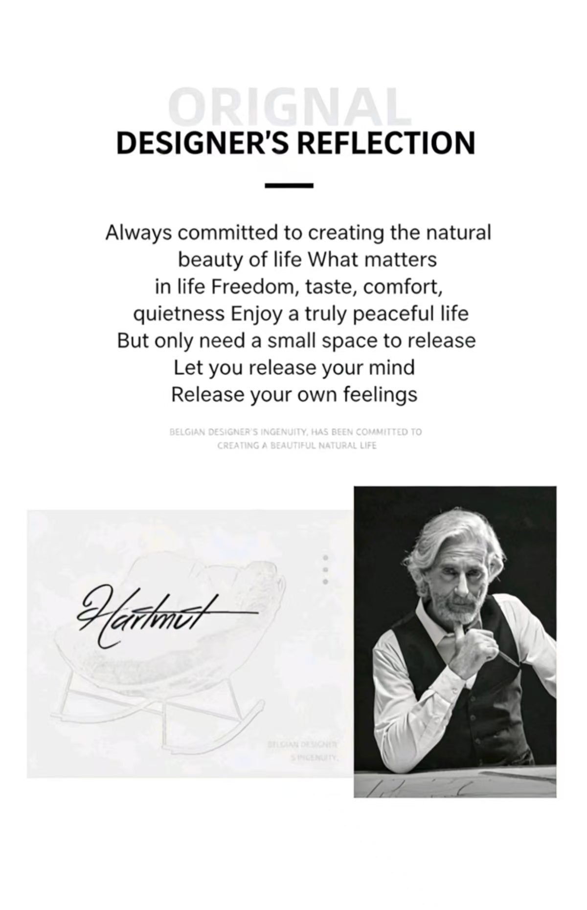 eurochic relax rocking chair – home leisure sofa