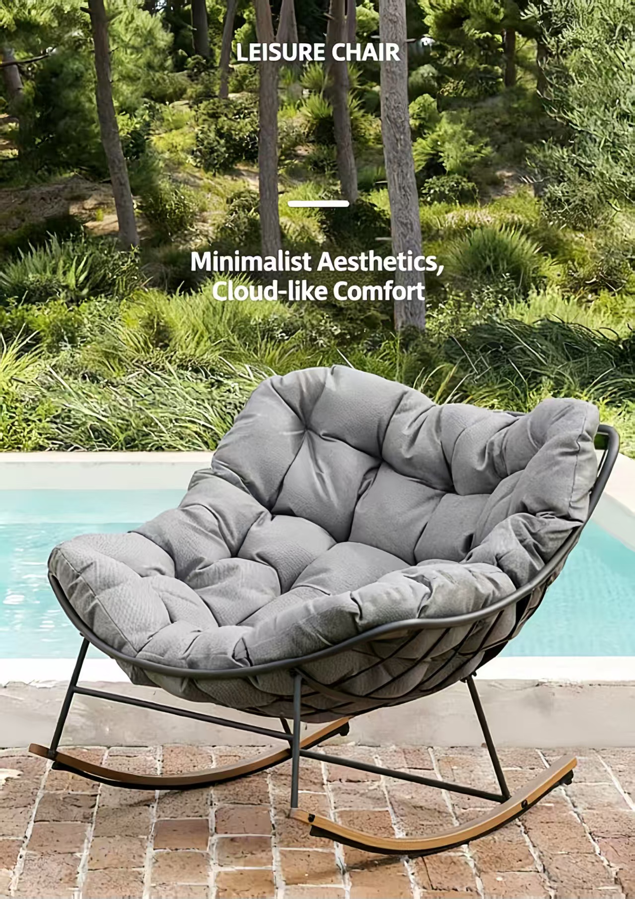 eurochic relax rocking chair – home leisure sofa