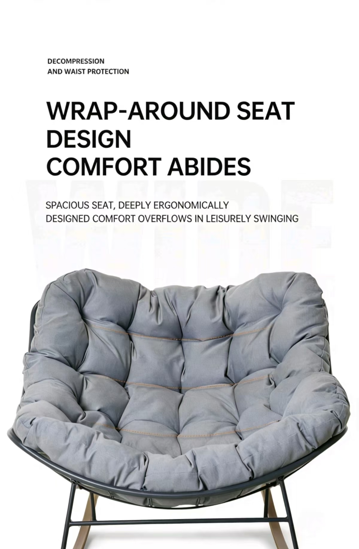 eurochic relax rocking chair – home leisure sofa