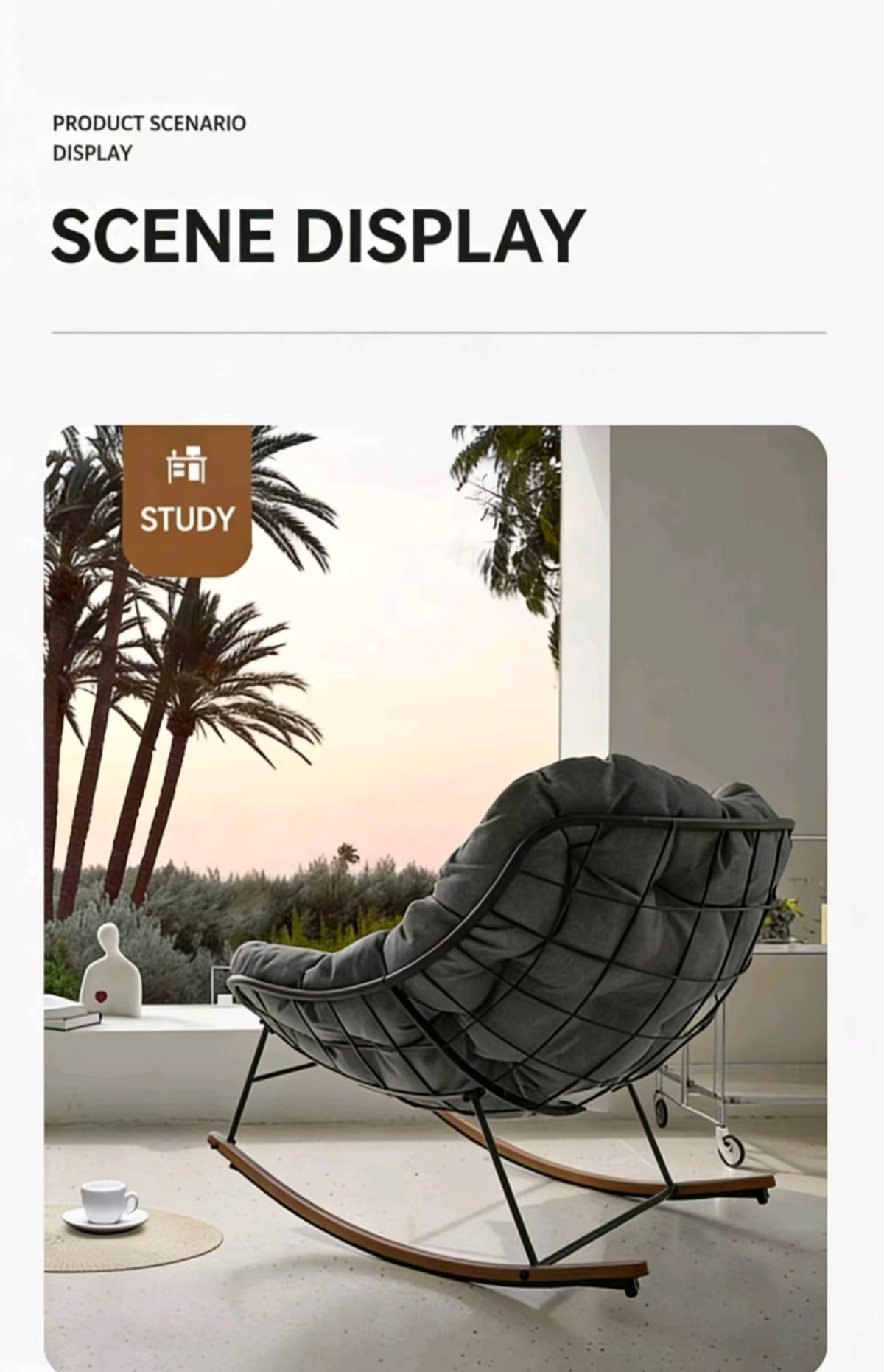 eurochic relax rocking chair – home leisure sofa