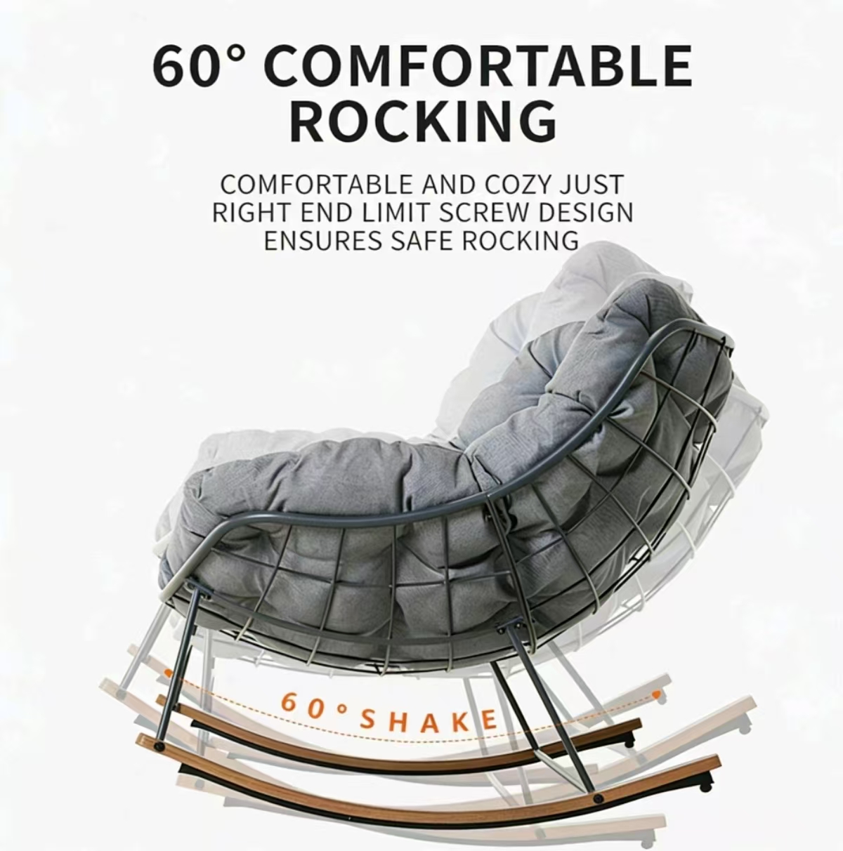 eurochic relax rocking chair – home leisure sofa