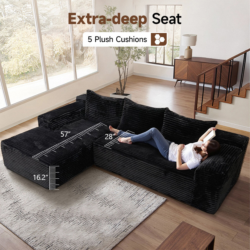 nordly modular vacuum packed sofa set