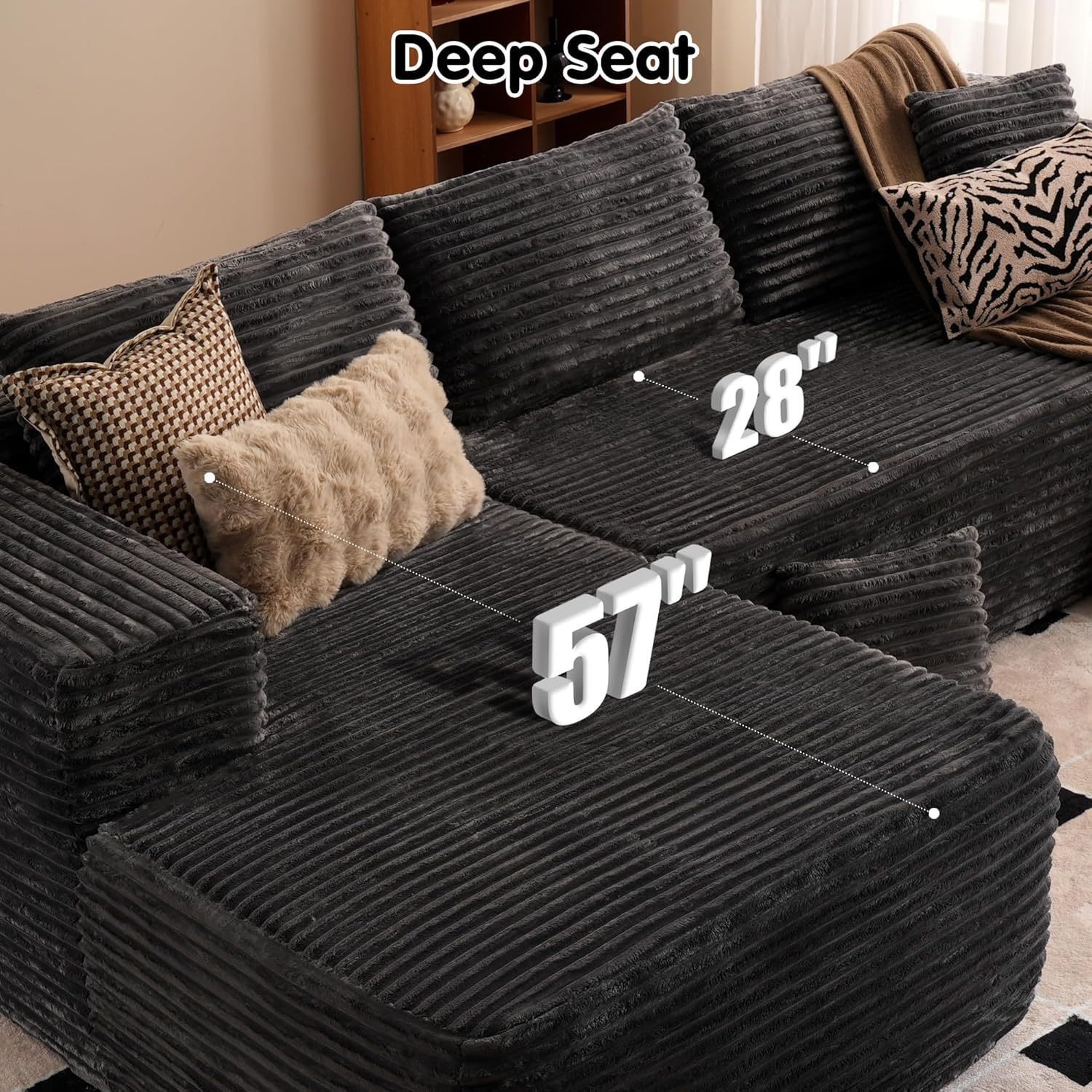 nordly modular vacuum packed sofa set