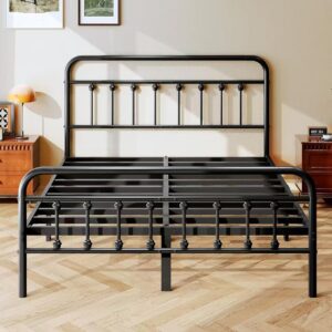 VictoriaLuxe Metal Platform Bed Frame