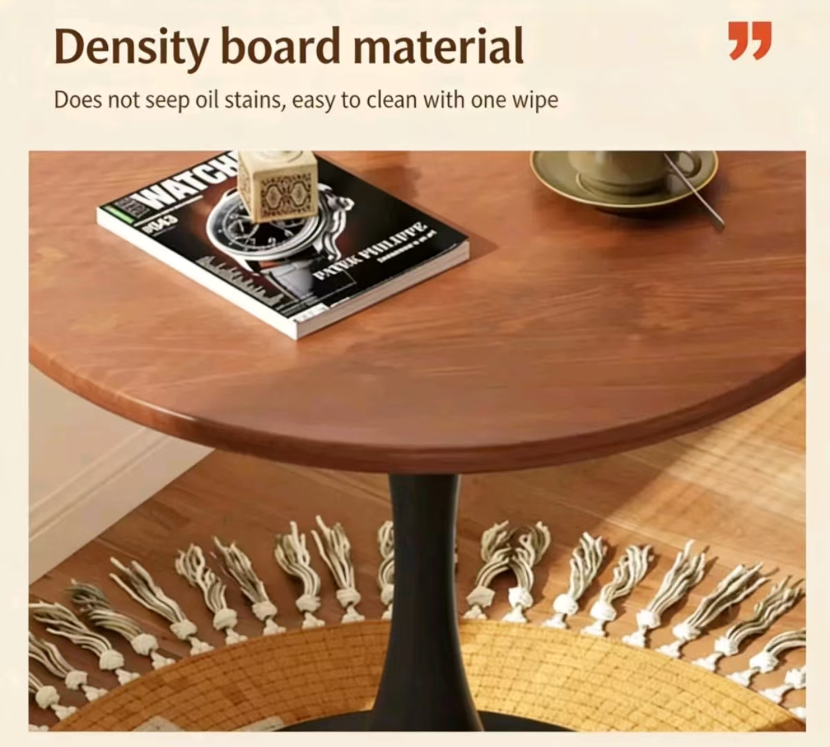 TulipCraft Solid Wood Dining Table - Image 4