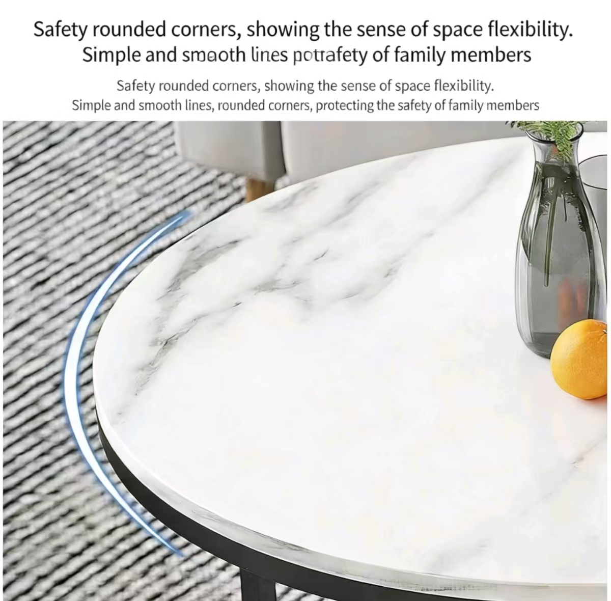 LuxeRound Modern Coffee Table - Image 3