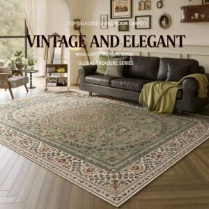 French Vintage Persian-Style Rug