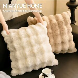 Rabbit Fur Sofa Cushion